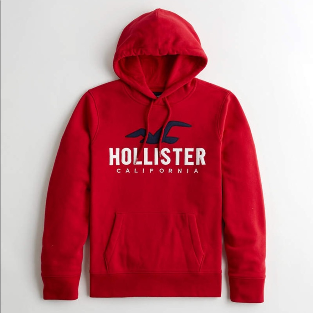 Red hollister hoodie